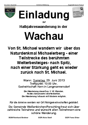 Wanderung Wachau